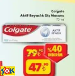 COLGATE AKTİF BEYAZLIK DİŞ MACUNU